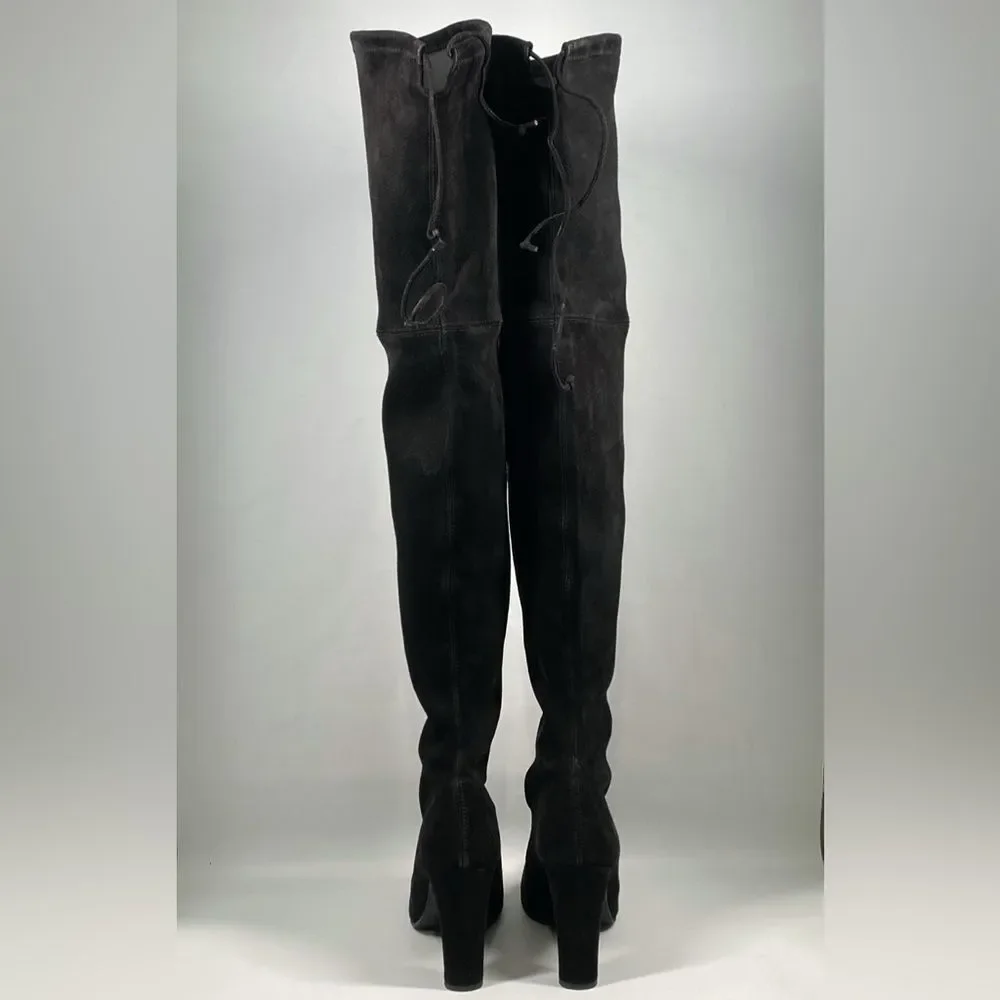 Stuart Weitzman Highland Block Heel Suede Over The Knee Boots size 9